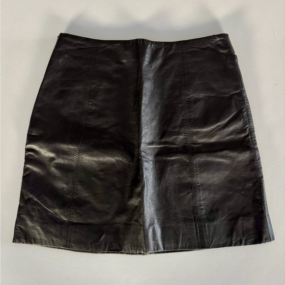 Esprit Genuine Black Leather Mini skirt - Picture 7 of 7